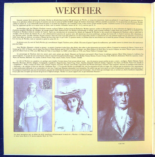 Vinyle – Massenet Werther – Musique – Opera classique