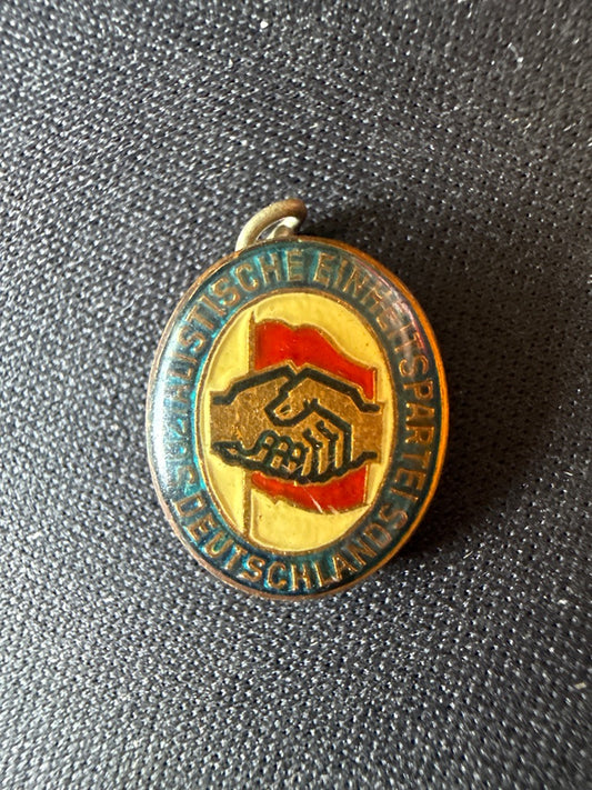 Insigne – Sed Rda – Souvenirs historiques – Émaillé vintage poignée de main
