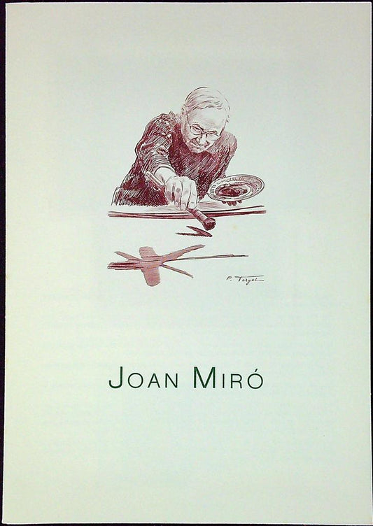 Joan Miro Enveloppe Dépliant Timbre 1er jour Encart Fdc Yvert et Tellier
