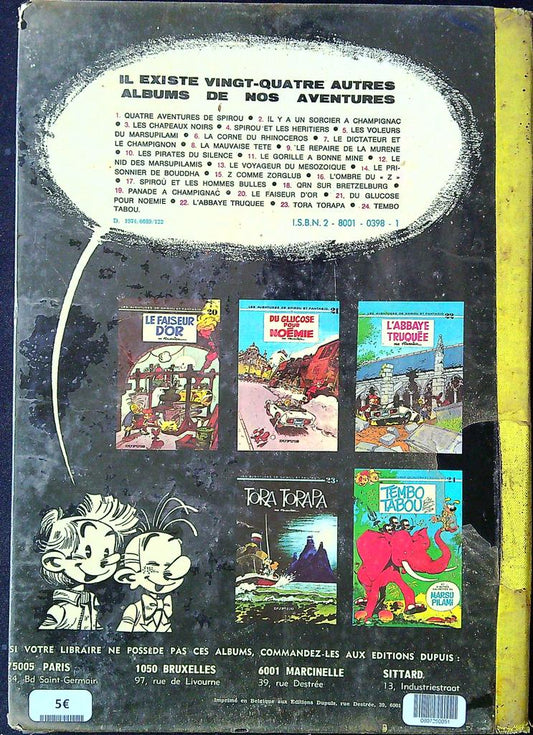 Bd Spirou et Fantasio Tome 25 Le Gri-gri du Niokolo-koba dupuis