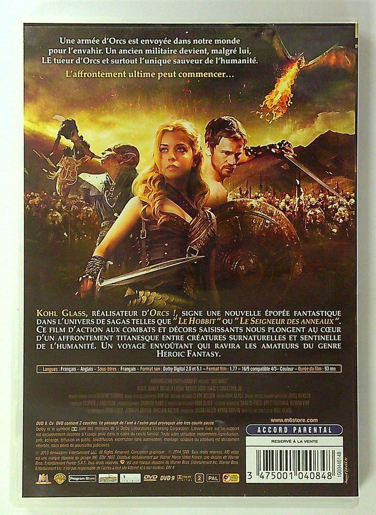 Dvd Orc Wars Film Fantastique M6 Vidéo