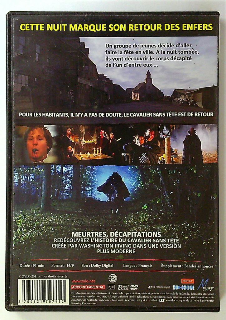 Dvd Headless Horseman - La Légende du Cavalier sans Tête