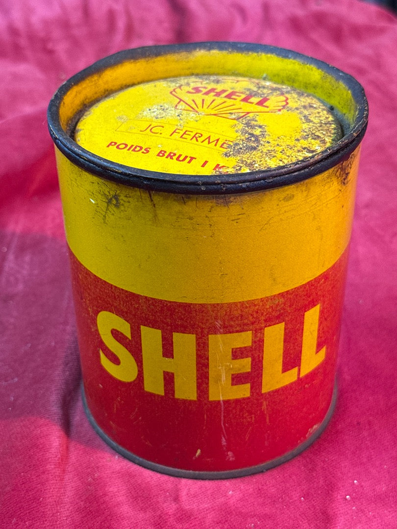 Bidon de graisse – Shell – Collection – Vintage en métal