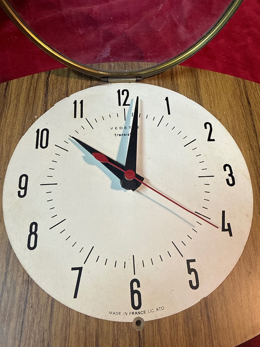 Horloge murale – Vedette – Décoration – Vintage en bois