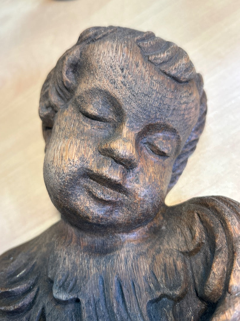 Sculpture Murale K. Wojczuk – Ange En Bois