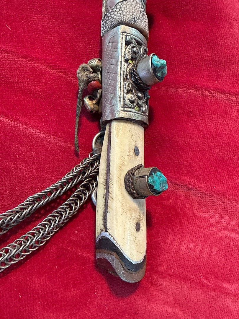 Poignard – Artisanal – Collection – Turquoise et argent