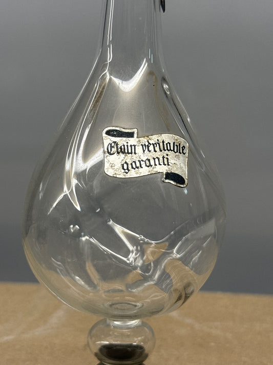 Aiguière – Vintage – Décoration – Verre et étain
