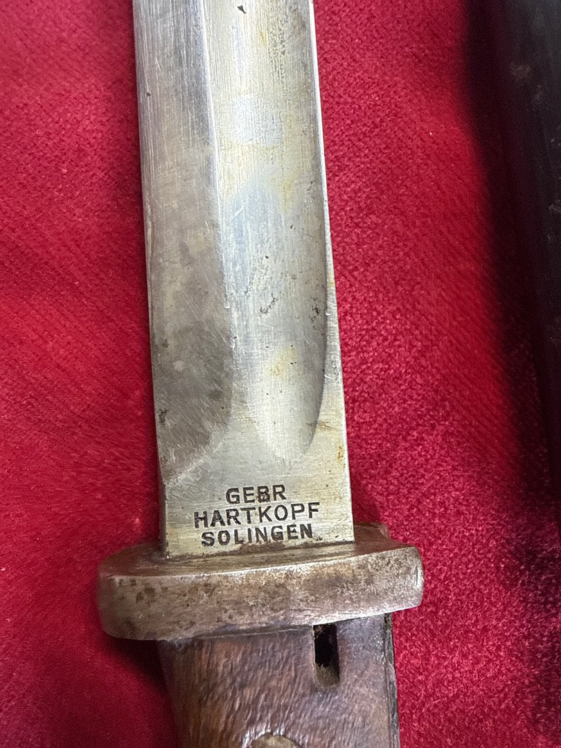 Baïonnette Gebr. Hartkopf Solingen – Ancien modèle militaire