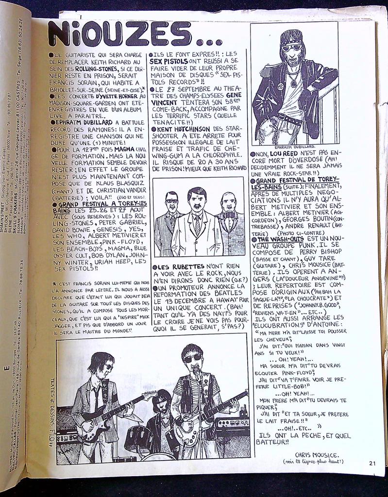 Magazine – Rock en Stock n°6 1977 – Musique – Yves Simon Marc Bolan