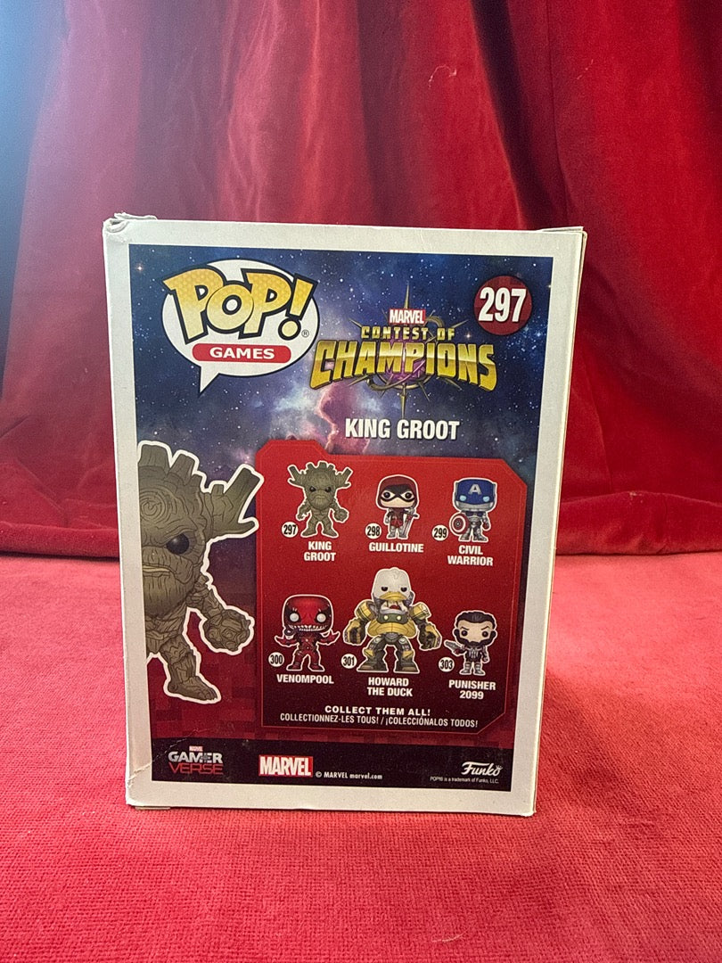 Figurine Pop King Groot Marvel Contest of Champions Funko