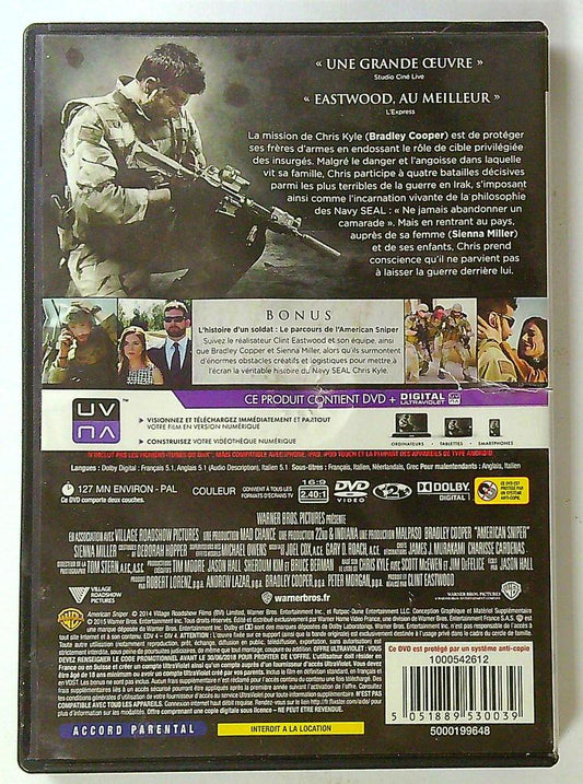 American Sniper Dvd clint Eastwood Bradley Cooper