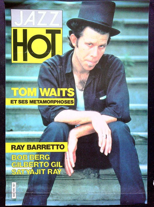Affiche de Kiosque Plv Promo Magazine Jazz Hot n° 406 Tom Waits Décembre 1983