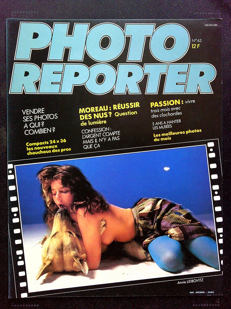 Affiche de Kiosque Plv Promo Magazine Photo Reporter N° 62 Annie Leibovitz