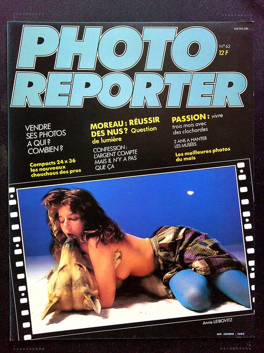 Affiche de Kiosque Plv Promo Magazine Photo Reporter N° 62 Annie Leibovitz