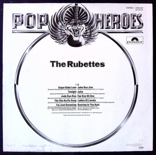Vinyle the Rubettes Pop Heroes Polydor