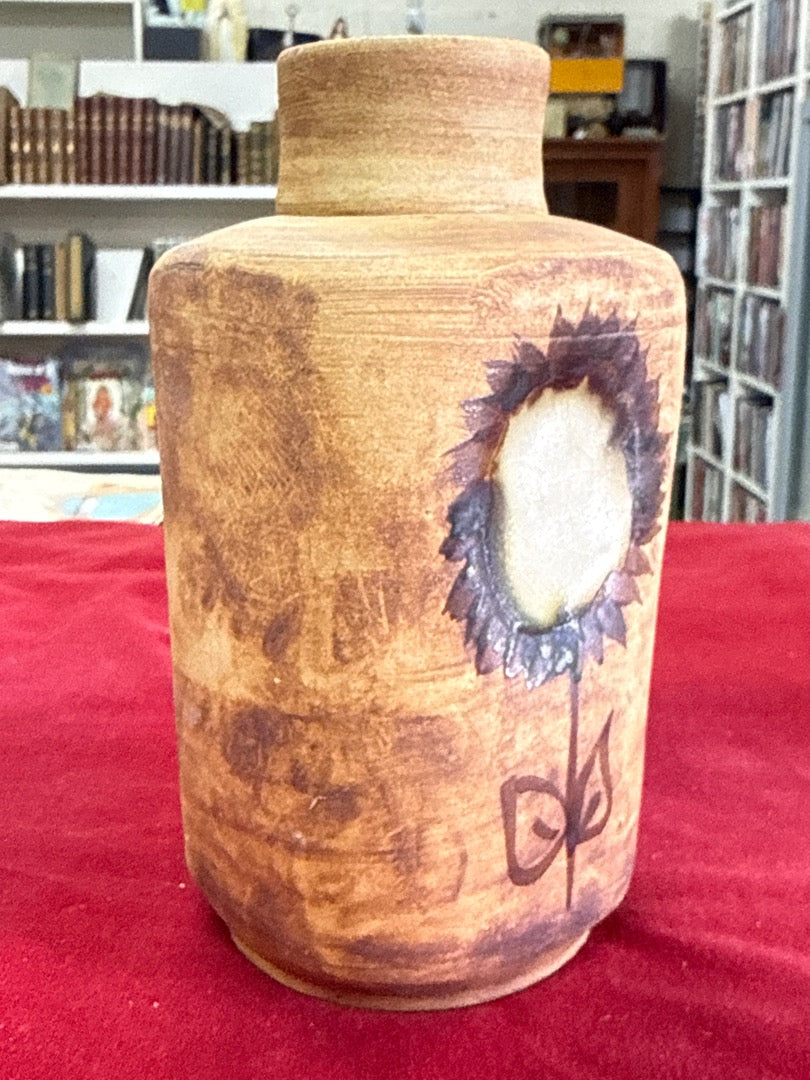 Vase en céramique – Motif tournesol