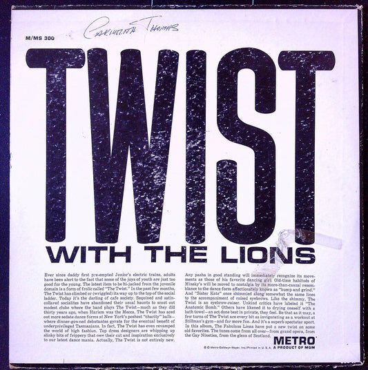 Disque vinyle Lp Twist With The Lions Metro Records