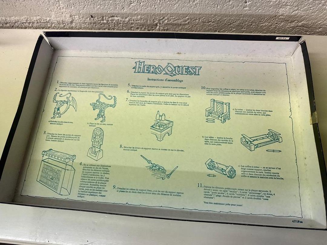 Heroquest Mb Games Workshop edition originale Fr 1989 Neuf sur grappes Non Dépunché