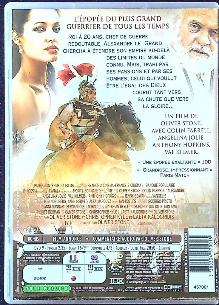 Dvd Alexandre – Oliver Stone – Divertissement – Film épique