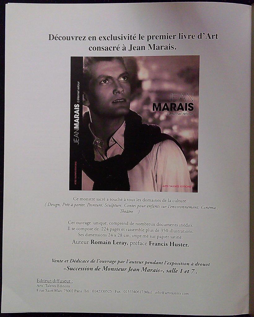 Catalogue – Fraysse & Associés – Livre – Jean Marais