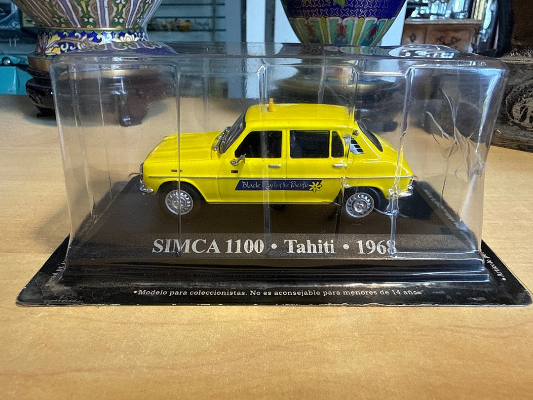 Voiture – Simca 1100 Altaya – Jouet – Taxi jaune Tahiti