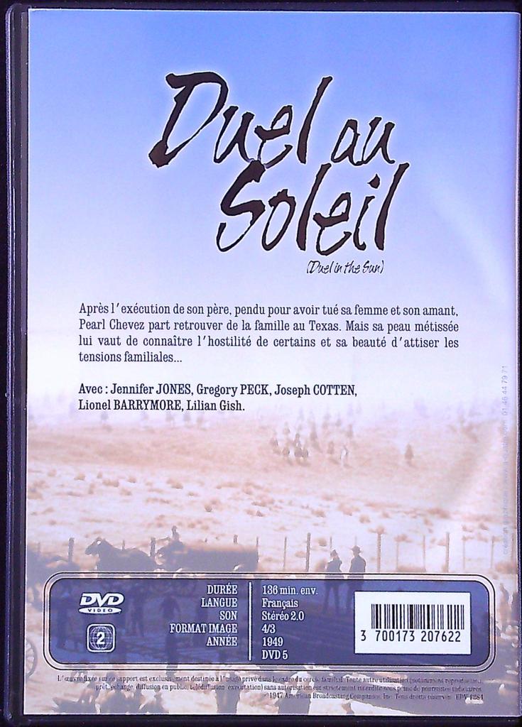 Dvd – Duel au Soleil – Film – Western culte