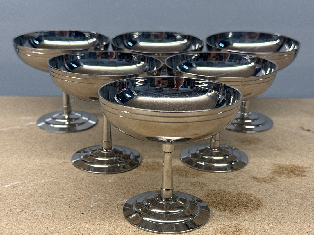 Coupes à glace – Létang-rémy – Vaisselle – Lot de 6 en inox