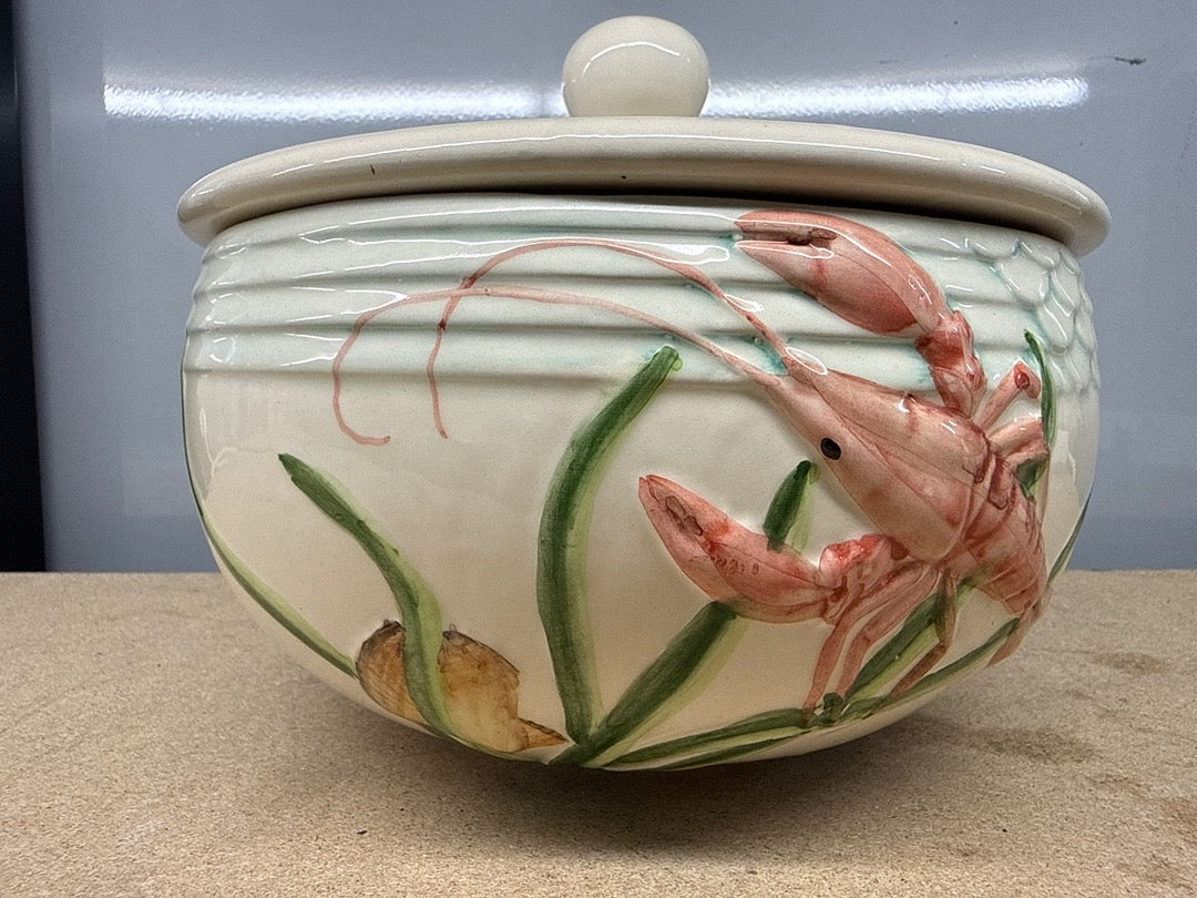 Service soupière – Fitz & Floyd – Plat – Crabe et homard