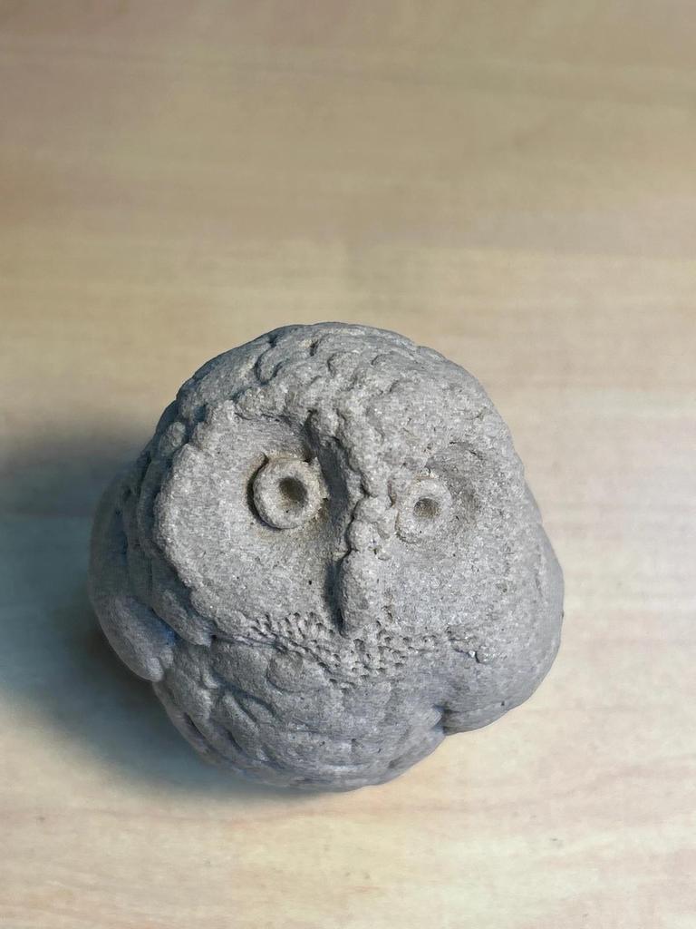 Statuette sculpté Chouette / Hibou en pierre