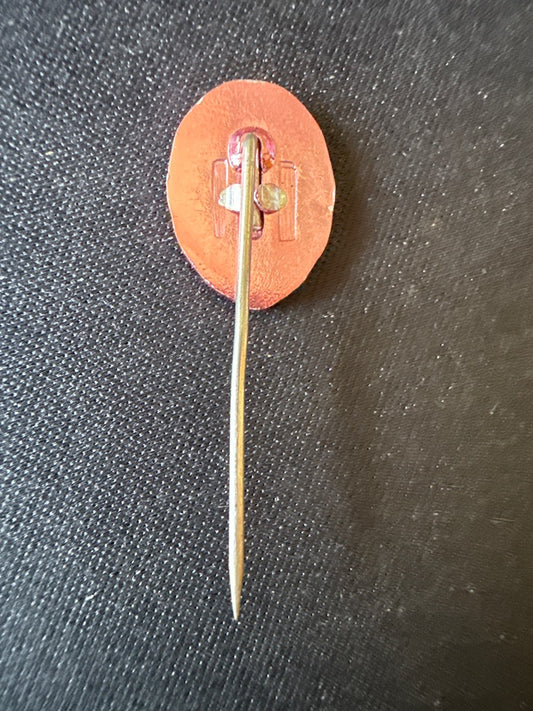 Epingle De Cravate - Vintage - Bijoux - Ovale Rouge Initiales Dr