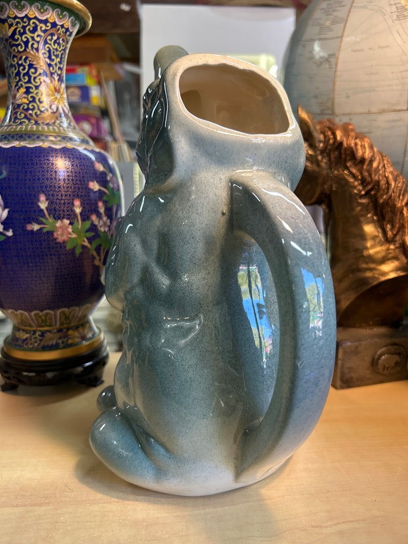 Pichet Barbotine Éléphant Vintage