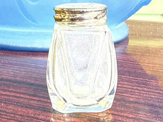 Salière ancienne – Salière – Verre et argent massif