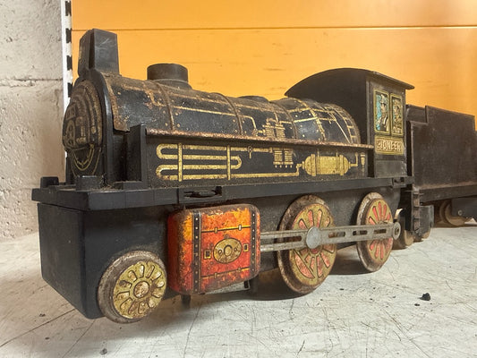 Train miniature – Pioneer Masudaya – Jouets – Locomotive vintage tôle 1875