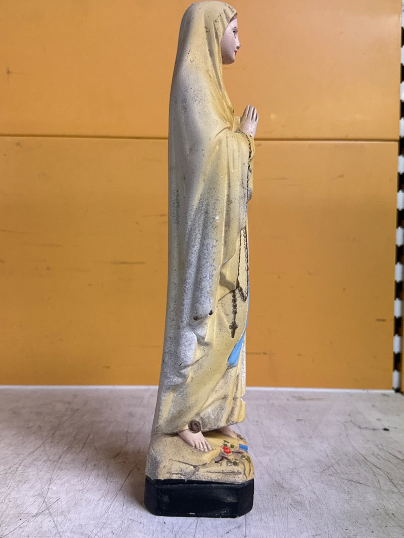 Statue Vierge de Lourdes – Céramique ancienne
