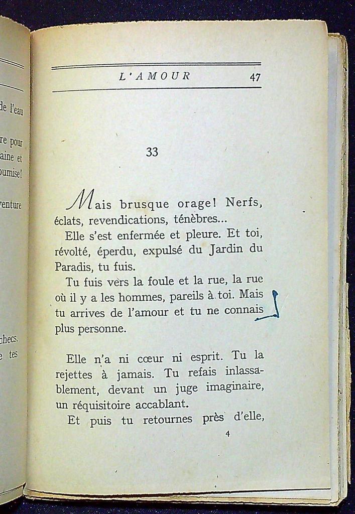 Livre ancien L'amour Paul Géraldy Jeune Parque 1946