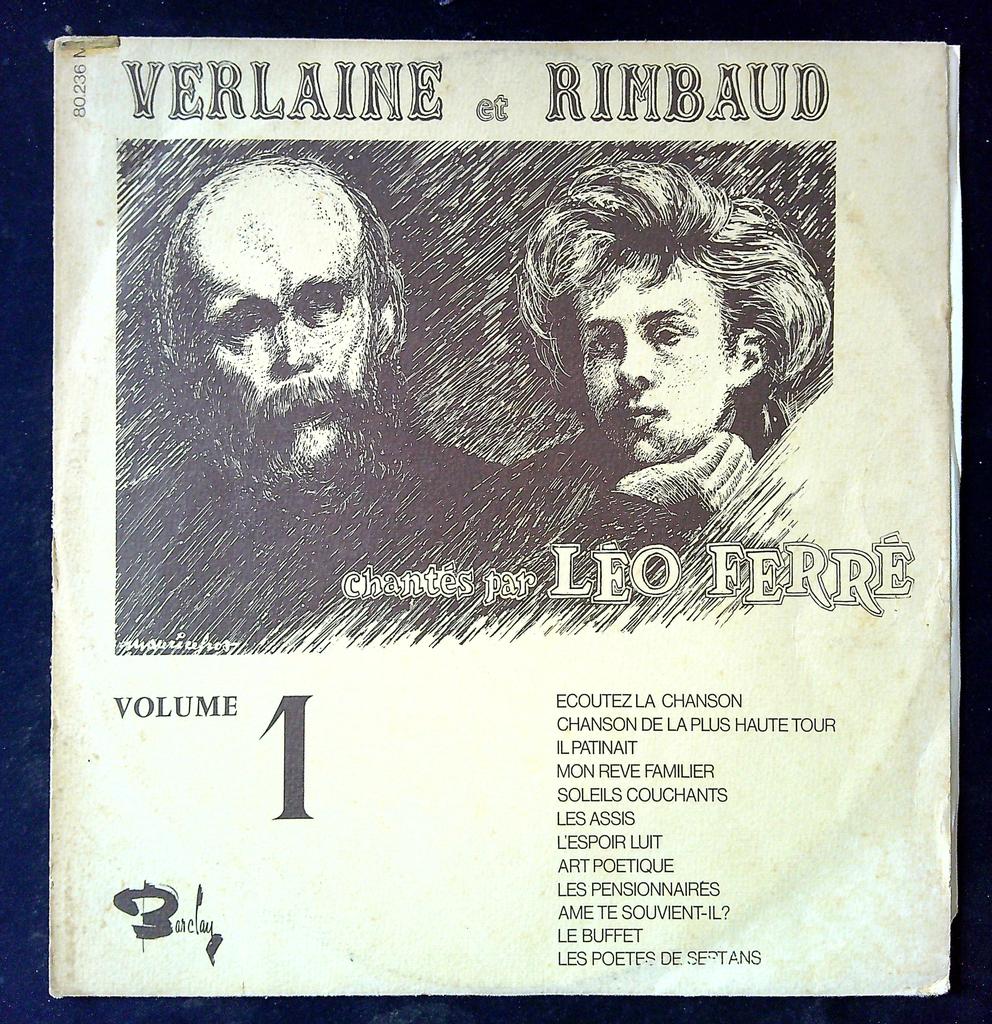 Vinyle Léo Ferré - Verlaine et Rimbaud Volume 1 - Barclay
