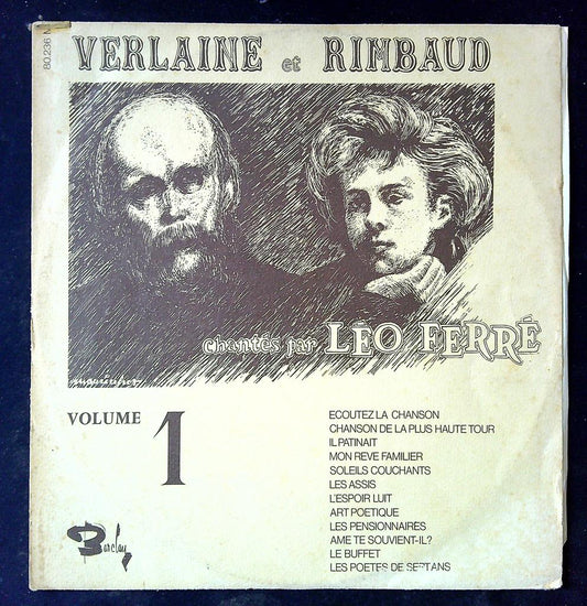 Vinyle Léo Ferré - Verlaine et Rimbaud Volume 1 - Barclay