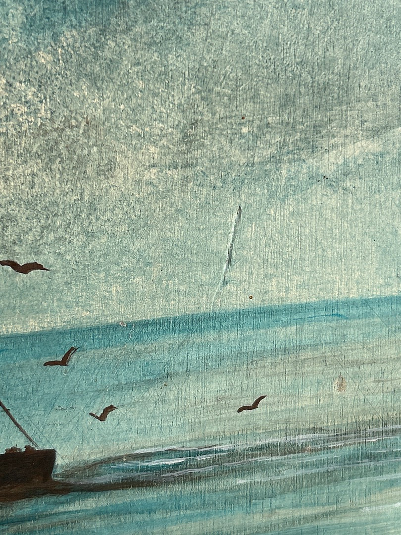 Tableau – Dufresne – Peinture – Marine et bateaux bleu