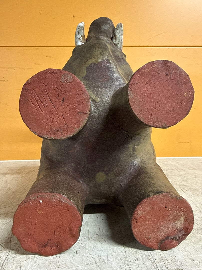 Statue éléphant – Sculpture en terre cuite