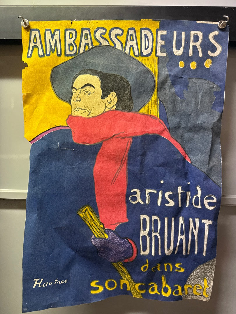 Affiche en tissu Lautrec – Ambassadeurs Aristide Bruant