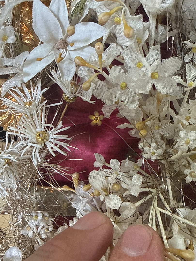 Ornement intérieur de Globe De Mariée – Napoléon Iii – Décoration – Fleurs de cire