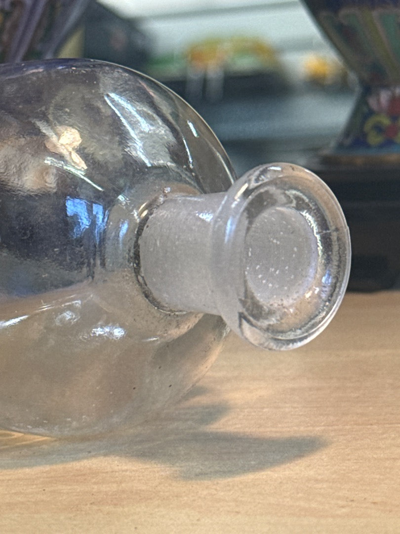 Flacon d'apothicaire – Cobalt Nitrate – Décoration – Verre ancien