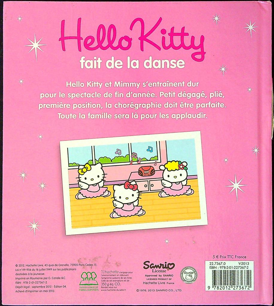 Livre – Hello Kitty – Livre enfant – Fait de la danse