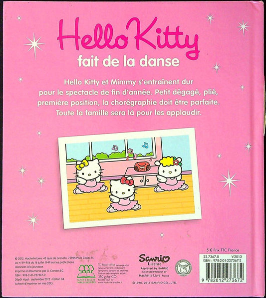Livre – Hello Kitty – Livre enfant – Fait de la danse