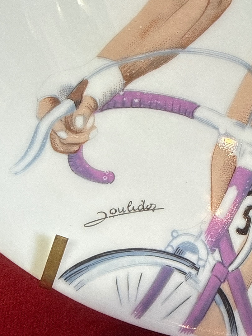 Assiette – Limoges – Art de la table – Raymond Poulidor cyclisme