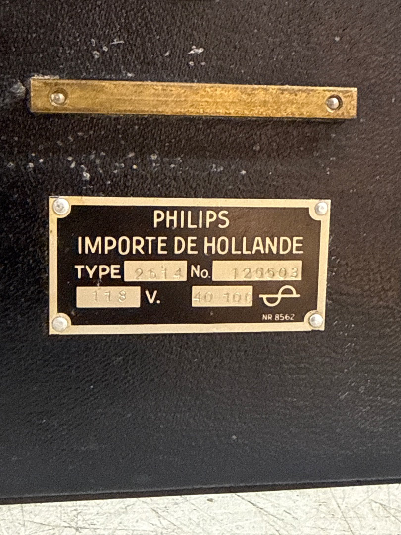 Poste de radio – Philips 2514 – Électronique – Vintage de collection noir 1928