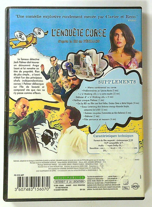 dvd L'enquête Corse Jean Reno Christian Clavier