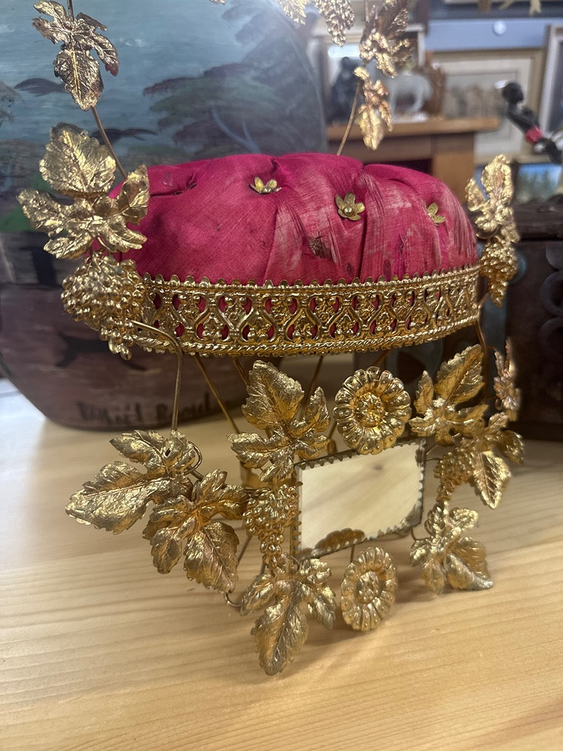 Porte-couronne de mariée – Napoléon Iii – Ornement – Laiton doré