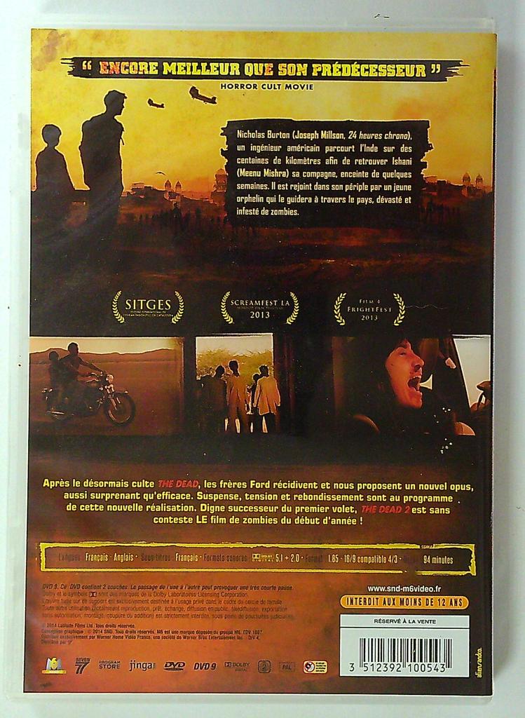 Dvd The Dead 2 film d'horreur zombies