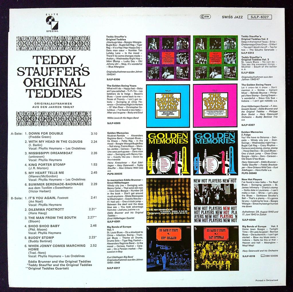 Vinyle Teddy Stauffer Original Teddies Swiss Jazz Vol 4